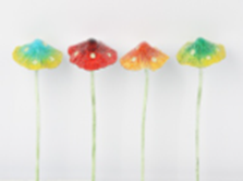 [HD10006] Metal Luminous Mushroom Garden Stake, 9.2x9.2x24.5cm (24 pc/ctn)