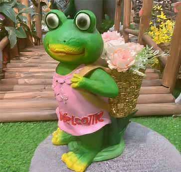 [CPGC-0450] Resin frog 33x22x38cm
