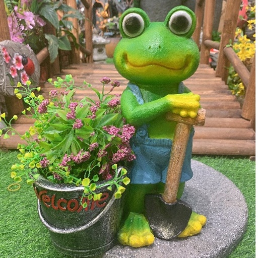[CPGC-0451] Resin frog 31x18x38cm