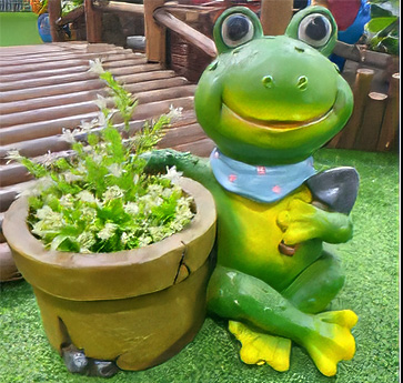 [CPGC-0452] Resin frog 40x29x36cm