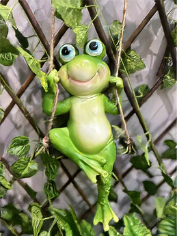 [CPGC-0454] Resin frog 18x10x31cm