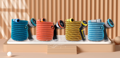 [HT4313] 100FT Expandable Hose, with Spray Nozzle, Valve, Hook, Bag (8 set/ctn)