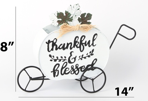 [HD12011] Harvest Cart Decoration, 14"x8"(36x10x20CM) (12 pc/ctn)