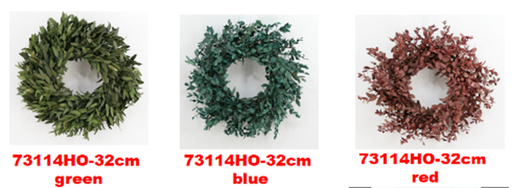 [FL8504] 45cm Eucalyptus Wreath (12 pc/ctn)