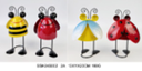 Metal Bee/Ladybug Decoration (8 pcs/ctn)