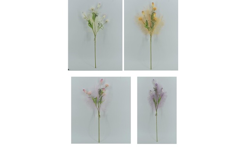 [FL7102] 32" Stem,Flower Head:3 pc,4 Colors Assorted (120 pc/ctn)