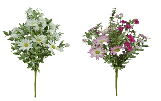 [FL7105] 21" African Daisy Bush,Flowers Head:Big 8 pc,Small 16 pc,3 Colors Assorted (72 pc/ctn)