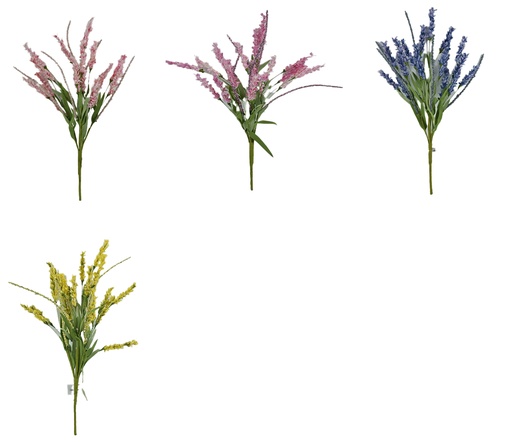 [FL7106] 23" Lavender Bush,Flower Head:18 pc,6 Colors Assorted (72 pc/ctn)