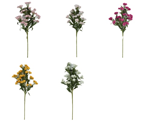 [FL7107] 28" Pear Flower Stem,Flower Head:12 pc,6 Colors Assorted (144 pc/ctn)