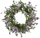 24" Eustoma Russellianum Wreath,Flower Head:66 pc (16 pc/ctn)