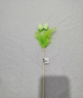 [HD10600] Green Eggs with Feathers on a Stick, 36cm (1200 pcs/ctn)