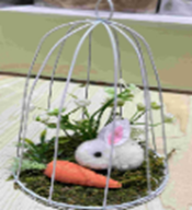 [HD10900] Bunny with Carrot in Cage, 10x16cm (48 pcs/ctn)