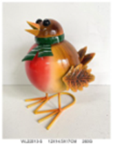 [HD13001] Metal Robin Decor, 12x14.5x17cm (1PC/opp bag
12PCS/CTN)