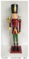 [HD13003] Metal Nutcracker Decor, 11x10x37.5cm (1PC/opp bag
12PCS/CTN)