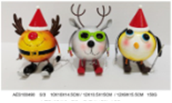 [HD13013] Metal Christmas Decor, 10x10x14.5cm (1PC/opp bag
24PCS/CTN)