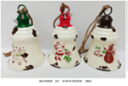 Metal Christmas Bell Hanging, 14.5x14.5x23cm (1PC/opp bag
18PCS/CTN)