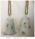 Metal Christmas Bell Hanging, 10.5x10.5x13.5cm (1PC/opp bag
24PCS/CTN)