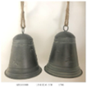 Metal Christmas Bell Hanging, 13x13x16.5cm (1PC/opp bag
24PCS/CTN)