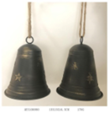 [HD13108] Metal Christmas Bell Hanging, 13x13x16.5cm (1PC/opp bag
24PCS/CTN)