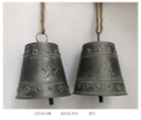 Metal Christmas Bell Hanging, 16x16x13cm (1PC/opp bag
24PCS/CTN)