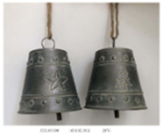 [HD13109] Metal Christmas Bell Hanging, 16x16x13cm (1PC/opp bag
24PCS/CTN)