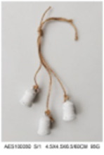 [HD13116] Metal Christmas Bell Hanging, 4.5x4.5x6.5/60cm (1PC/opp bag
24PCS/CTN)