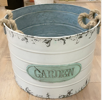 [FL0408] 3 Size Rustic Flower Pot with Rope Handles (4 sets/ctn)