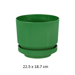 [FL0033GR] 6LT Lux Pot Flower Pot, 225X187mm (20 pc/ctn)