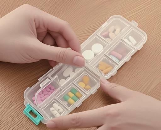 [HT96001] Weekly Pill Organizer Medicine Box, 10 pill boxes (24 pc/ctn)