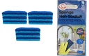 9 pc Sponge Non-Scratch Scouring Pads, 11x7x1.8cm, Blue(24 bag/ctn)