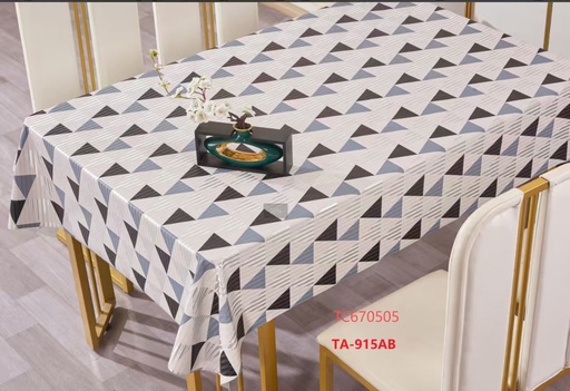 [TC670505] 300gsm 54" PVC Metallic Embossed Tablecloth, Christmas Design (40 Yard/Roll)