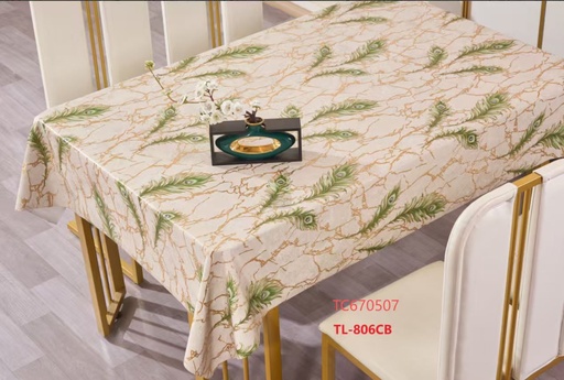 [TC670507] 300gsm 54" PVC Metallic Embossed Tablecloth, Christmas Design (40 Yard/Roll)