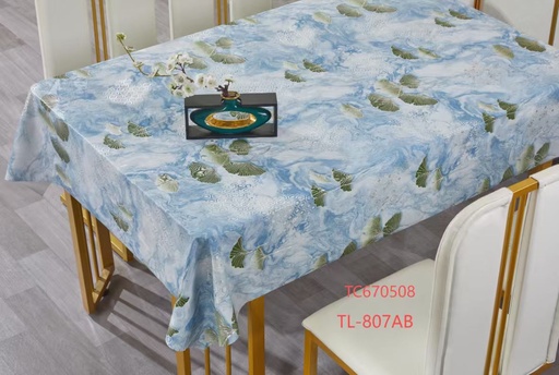 [TC670508] 300gsm 54" PVC Metallic Embossed Tablecloth, Christmas Design (40 Yard/Roll)