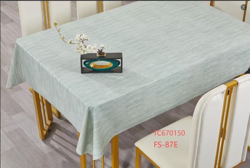 [TC670150] 300gsm 54" PVC Metallic Embossed Tablecloth (40 Yard/Roll)