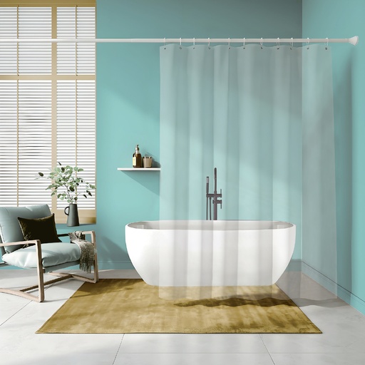 [BT1714] 70 x 72" CLEAR PVC SHOWER CURTAIN 80 GSM (24 pcs/ctn)