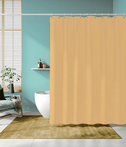 [BT1719] 70 x 72" YELLOW PVC SHOWER CURTAIN 83 GSM (24 pcs/ctn)