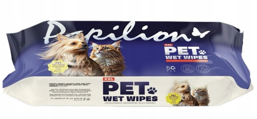 [PP02901] PAPILION PET CLEANING WET WIPES 50 PCS X 12 (12 PCS/CTN)