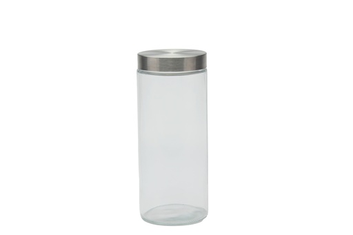 [GL2103] 2000ml (2.1QT) Glass Storage Jar With SS Lid (12 pc/ctn)