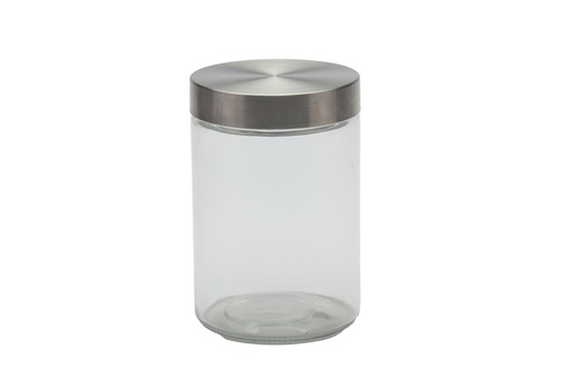 [GL2101] 1200ml (1.27QT) Glass Storage Jar With SS Lid (12 pc/ctn)