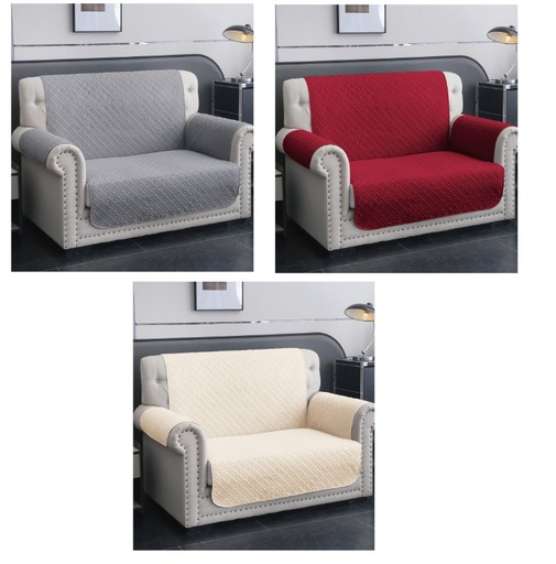 [BH1010] Love Seat Cover, 100% Microfiber, 80 GSM, 120g Filling, Assorted 3 Designs (6 pc/ctn)