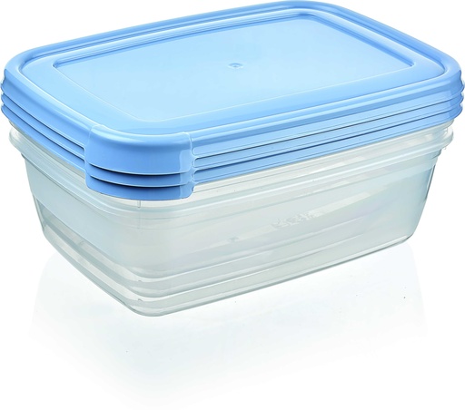 [P50102] 3 x 1.3QT (1200ml) Rectangular Food Storage Container Set (24 set/ctn)