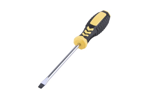 [HT3210] 4.9"(12.5cm) Stainless Steel/TPR Flat Head Screwdriver (144 pc/ctn)