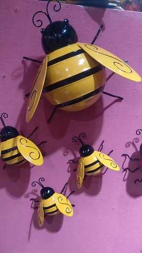 [CPGC-S8111] Iron Art Bee: 22x20x12cm / 11x10x9cm, 4-piece set
