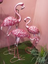 3-piece Flamingo: 24x120cm / 24x90cm / 24x74cm