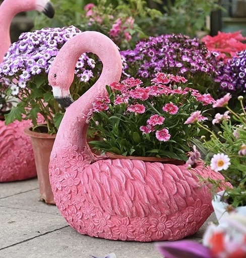 [CPGC-R7201] Resin Swan Ornament: 39x24x40cm