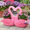 Resin Swan Ornament: 65x23x43cm