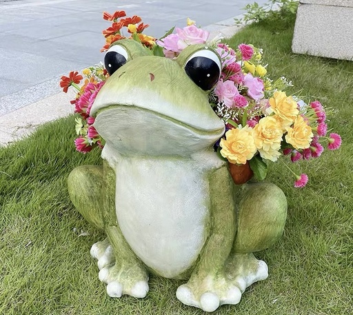 [CPGC-R8004] Resin Frog Ornament: 36x37x42cm