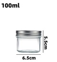 100ml (3.4oz) Glass Jar with Double Wall Tin Lid (96 pc/ctn)