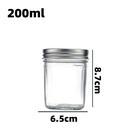 200ml (6.8oz) Glass Jar with Double Wall Tin Lid (72 pc/ctn)