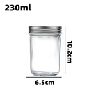 230ml (7.8oz) Glass Jar with Double Wall Tin Lid (72 pc/ctn)